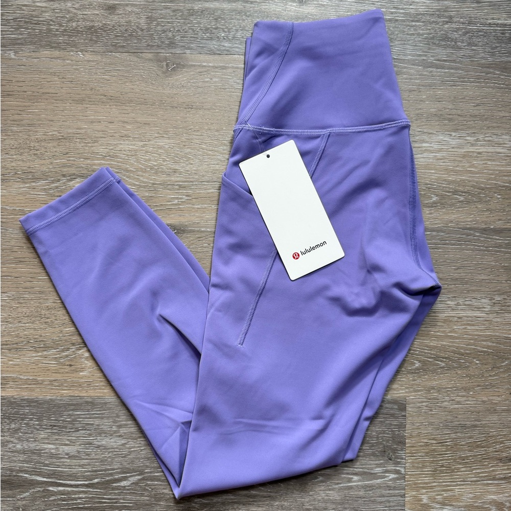Wunder Train HR 25” Tights *Pockets - Dark Lavender